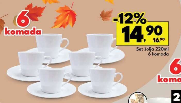 Set šolja 220ml