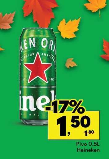 Pivo 0,5L Heineken