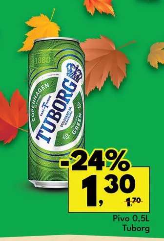 Pivo 0,5L Tuborg