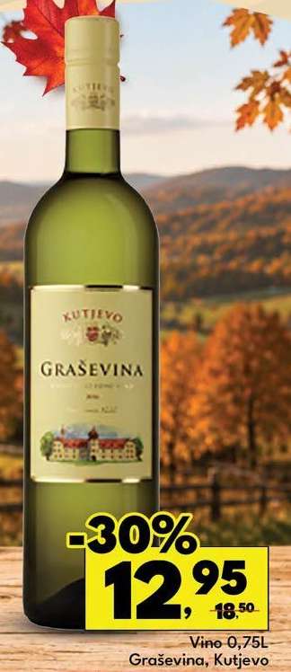 Vino 0,75L Graševina, Kutjevo