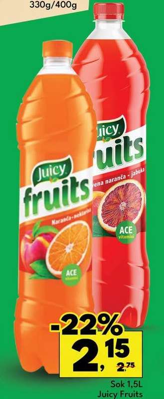 Sok 1,5L Juicy Fruits