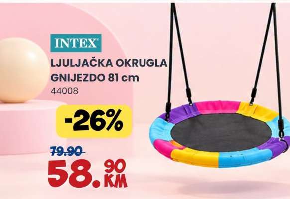 INTEX LJULJAČKA OKRUGLA GNIJEZDO 81 cm