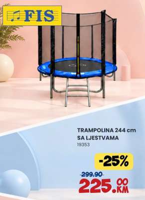 TRAMPOLINA 244 cm SA LJESTVAMA