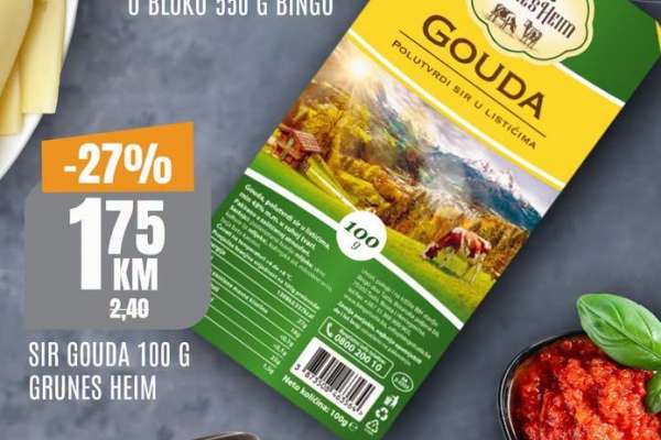 SIR GOUDA 100 G GRUNES HEIM