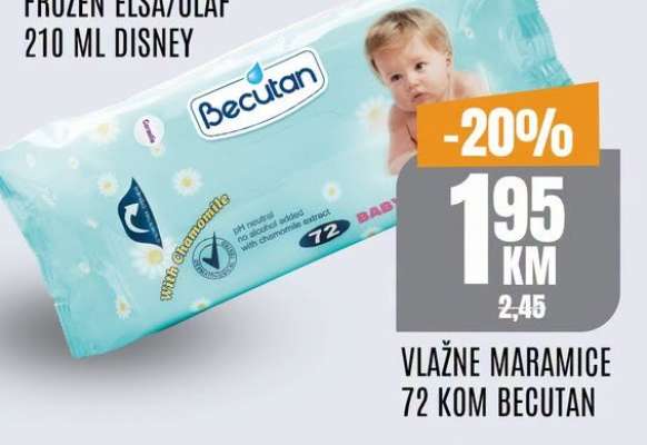 VLAŽNE MARAMICE 72 KOM BECUTAN