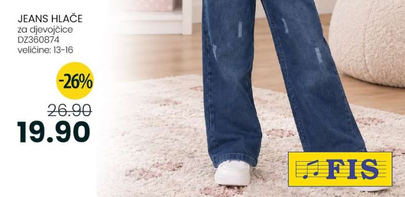 JEANS HLAČE za djevojčice