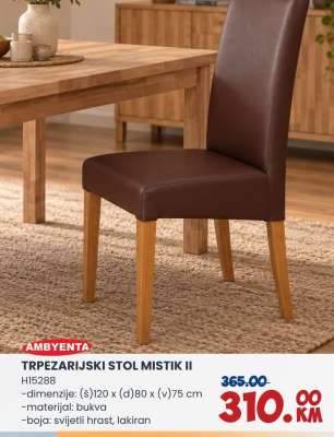 TRPEZARIJSKI STOL MISTIK II