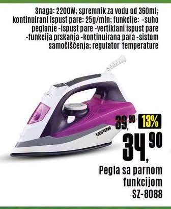 Pegla sa parnom funkcijom SZ-8088