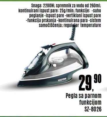 Pegla sa parnom funkcijom SZ-8026