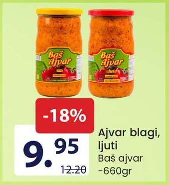 Ajvar blagi, ljuti