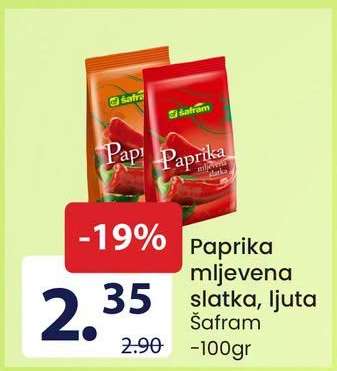 Paprika mljevena slatka, ljuta