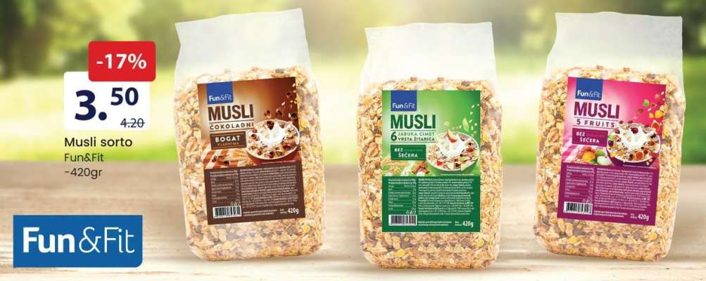 Musli sorto Fun&Fit