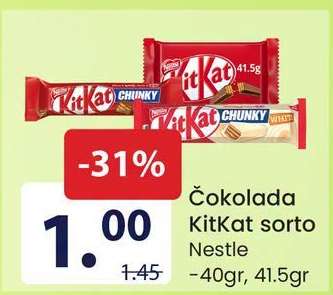Čokolada KitKat sorto