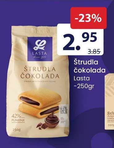 Štrudla čokolada Lasta - 250gr