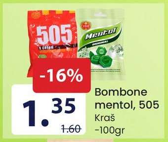 Bombone mentol, 505
