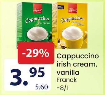 Cappuccino irish cream, vanilla