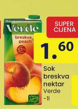Sok breskva nektar Verde