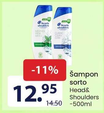 Šampon sorto Head&Shoulders