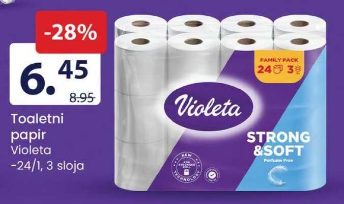 Toaletni papir Violeta