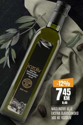 MASLINOVO ULJE EKSTRA DJEVIČANSKO 500 ML KOZOLIV