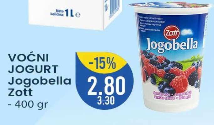Voćni jogurt Jogobella Zott