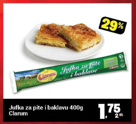 Jufka za pite i baklavu 400g Clarum