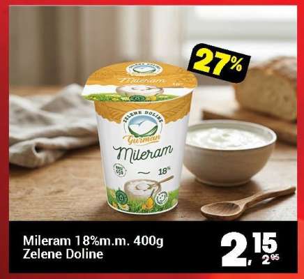 Mileram 18%m.m. 400g Zelene Doline