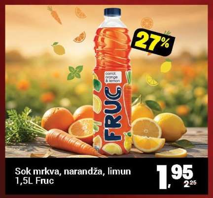 Sok mrkva, narandža, limun
