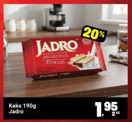 Keks 190g Jadro