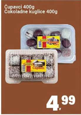 Čupavci 400g / Čokoladne kuglice 400g