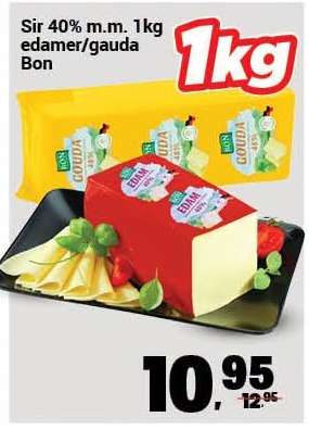 Sir 40% m.m. 1kg edamer/gauda Bon
