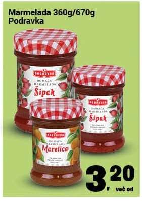 Marmelada 360g/670g Podravka