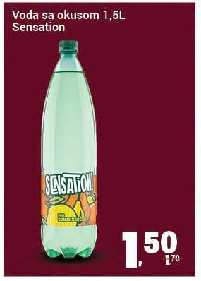 Voda sa okusom 1,5L Sensation