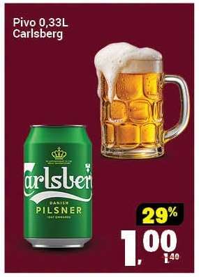 Pivo 0,33L Carlsberg