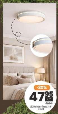 LED Plafonjera Thasia 24 W E-LIGHT
