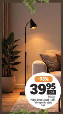 Podna lampa Locke E-LIGHT