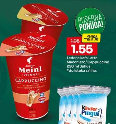 Ledena kafa Latte macchiato/Cappuccino