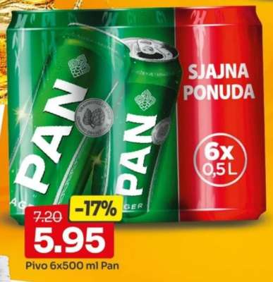PIVO 6X500 ML PAN