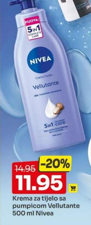 Krema za tijelo sa pumpicom Vellutante 500 ml Nivea
