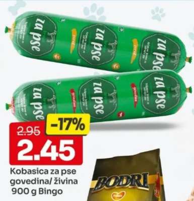Kobasica za pse govedina/živina