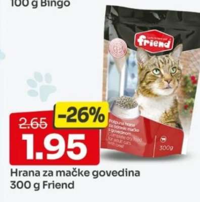 Hrana za mačke govedina 300 g Friend