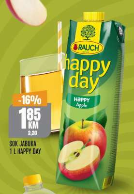 Sok jabuka 1 L, Happy day