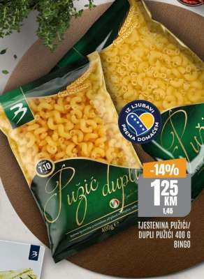 TJESTENINA PUŽIĆI/ DUPLI PUŽIĆI 400 G